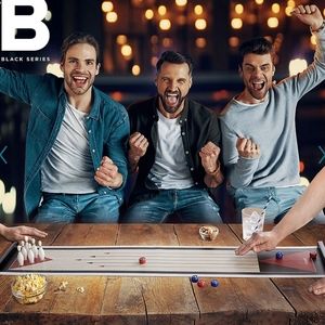 👀50% OFF🎳 NWT‼️ Black Series brand Shuffleboard & Bowling 2-in-1 Game Set